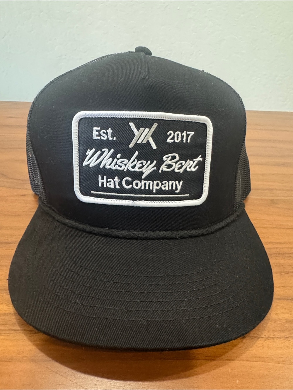 Whiskey Bent Hat Company Black Trucker Hat